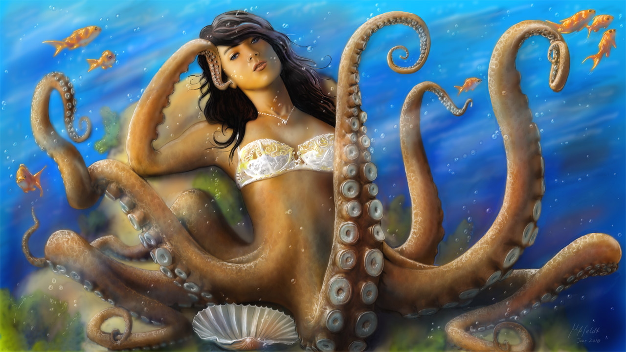 pohádka: Kouzelný kůň - mořská panna - chobotnicka