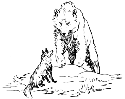 pohádka: Medvěd a čáp
